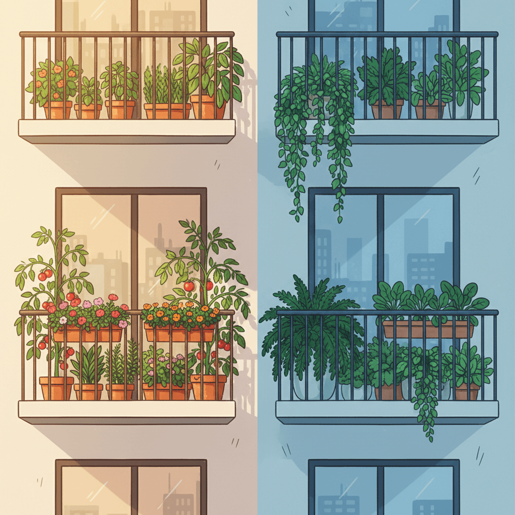 South vs North Facing Balcony Best Plants and Layout Ideas for Each
