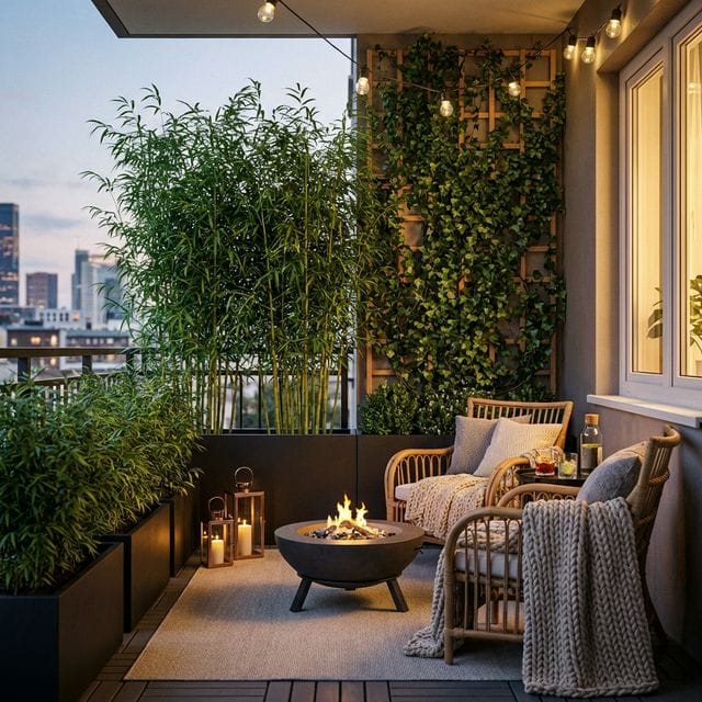 Balcony Privacy Plants Screen