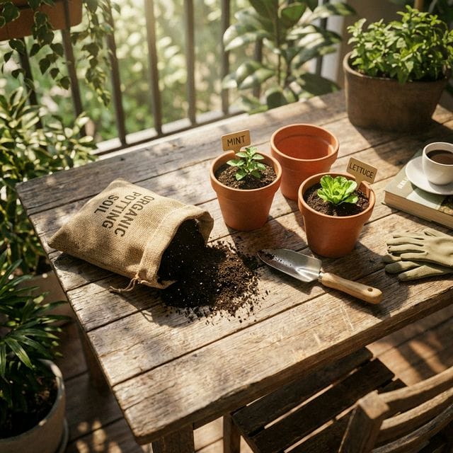 Beginner Balcony Garden Checklist Items
