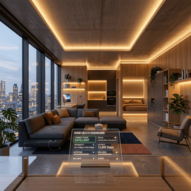 smart studio apartment setup