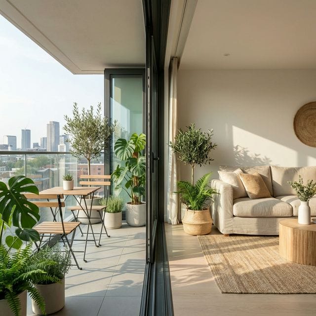 indoor-outdoor flow for small apartments