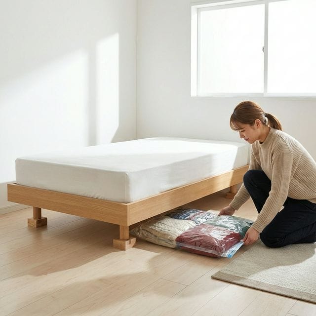 storing winter clothes small apartment