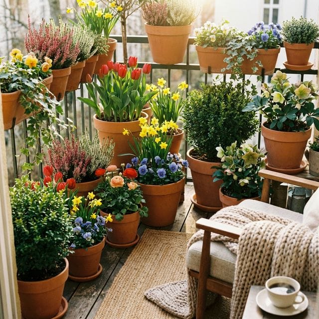Seasonal Balcony Garden Mix