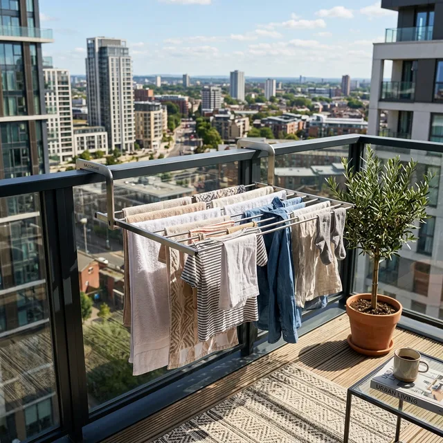 5 Best Over the Balcony Railing Foldable Clothes Drying Racks 1 over the balcony railing foldable clothes drying rack