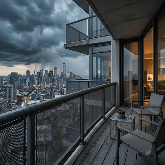 best wind protection screens for high-rise balconies