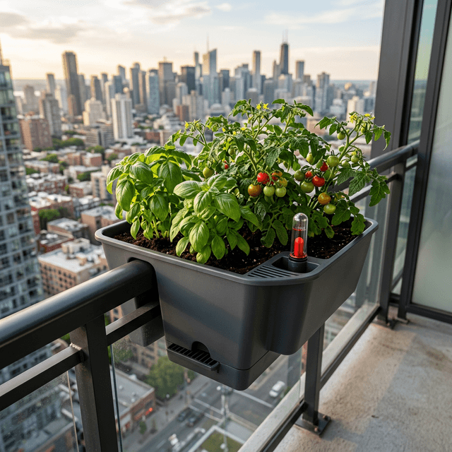 smart self-watering balcony planters