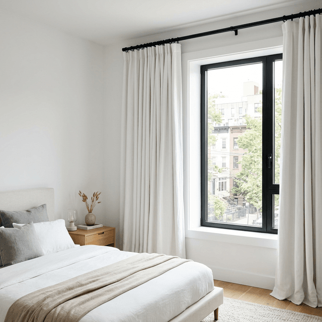 how to hang curtains in a rental