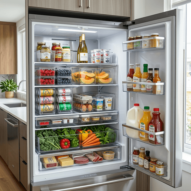 how to maximize fridge space in a tiny apartment