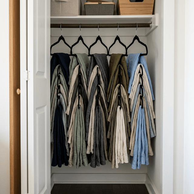 best space-saving hangers tiny closets