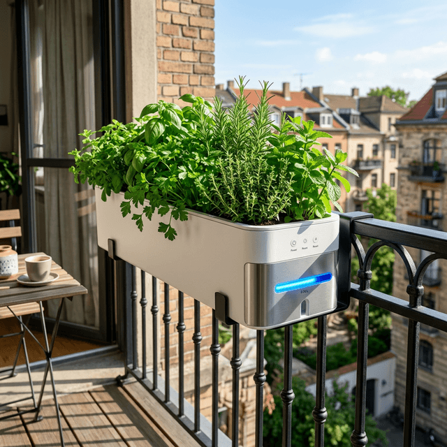 smart self-watering balcony planters