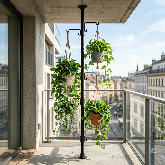 how to hang plants on a balcony without drilling