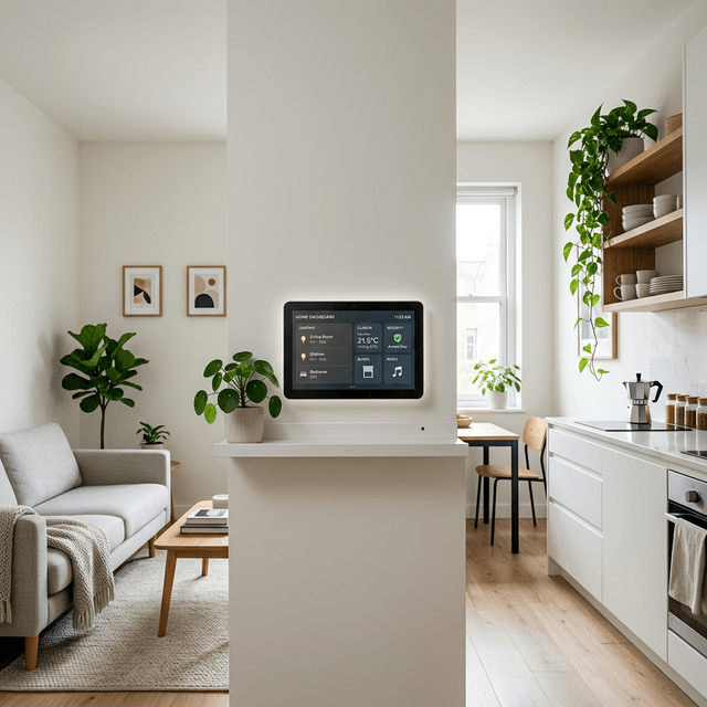 smart studio apartment setup