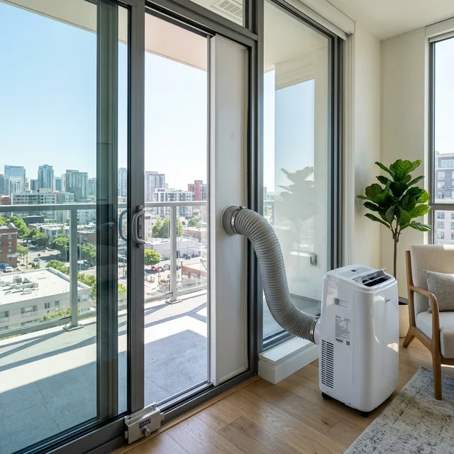 sliding glass door portable ac vent kit