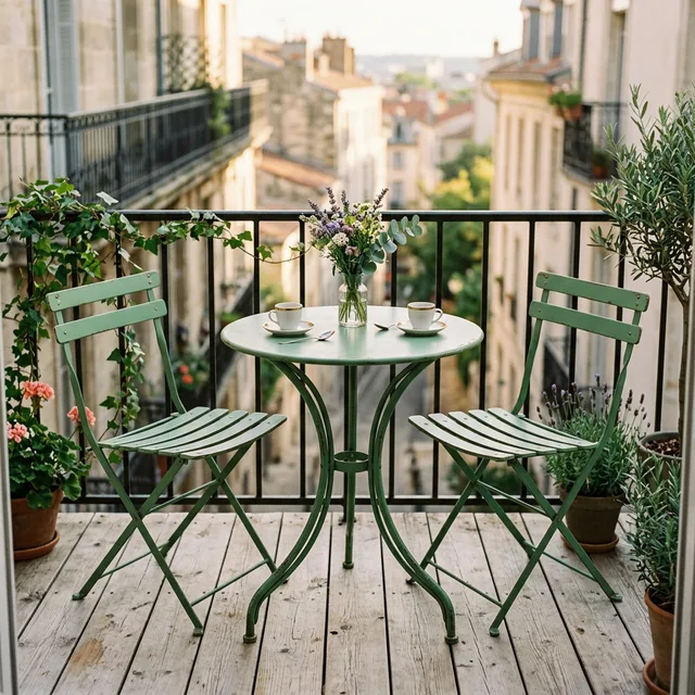 Grand Patio Folding Metal Bistro Set