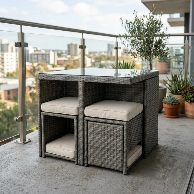 Space Saving Nesting Wicker Set