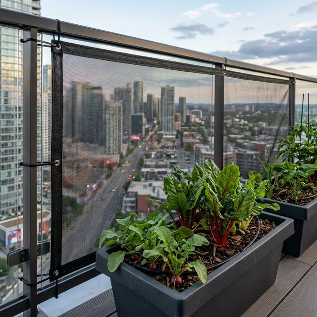 7 Best Wind-Resistant Vegetables for High-Rise Balconies (2026) 4 Swiss Chard with wind protection