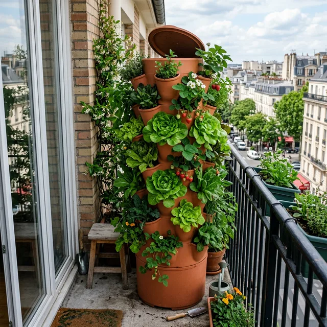 Garden Tower 2 vertical garden setup