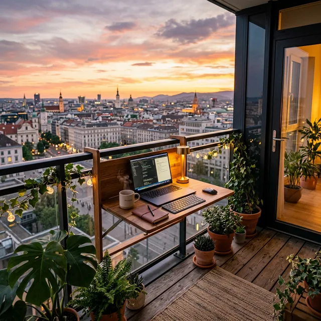 urbanmicrotips balcony home office setup