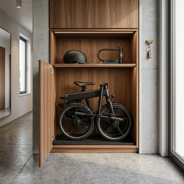 foldable e-bike storage hacks