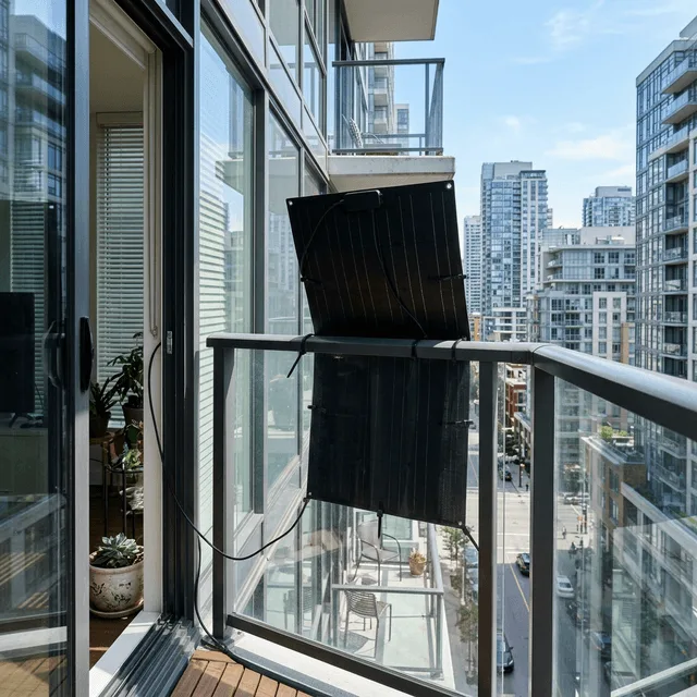 best balcony solar panels for renters