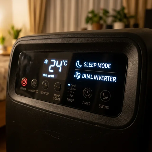 Close up of Dual Inverter control panel