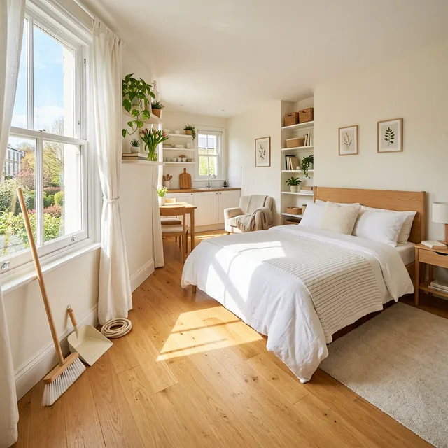 spring cleaning checklist for 300 sq ft studio