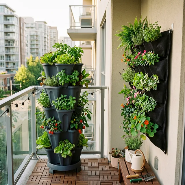 Best Vertical Vegetable Garden Systems for Balconies: The 2026 Space-Saving Review 3 Side-by-side comparison of stacking tower and pocket system
