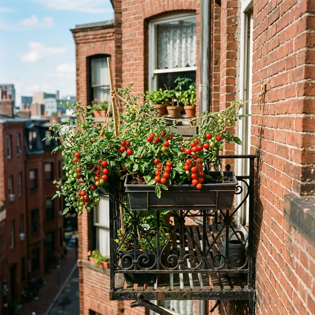 how to grow cherry tomatoes on a juliet balcony