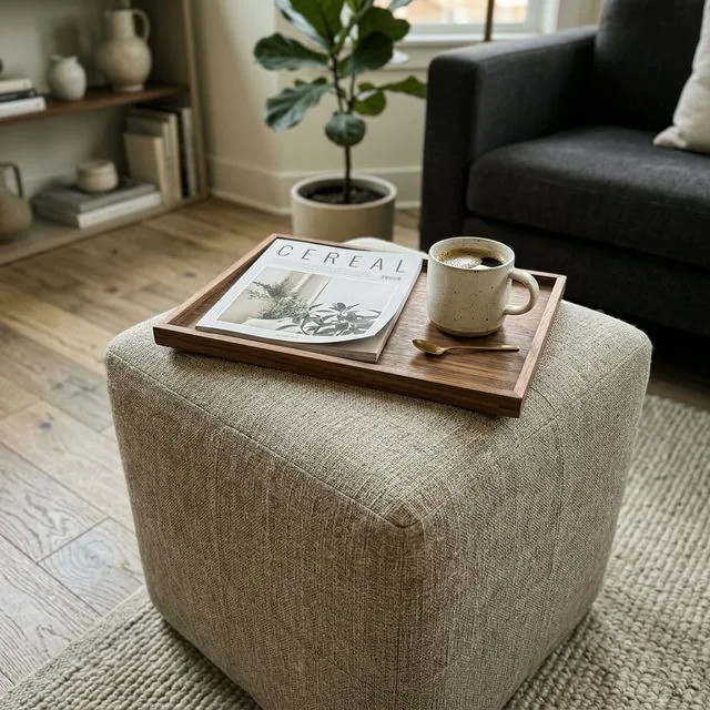 storage ottoman coffee table small space