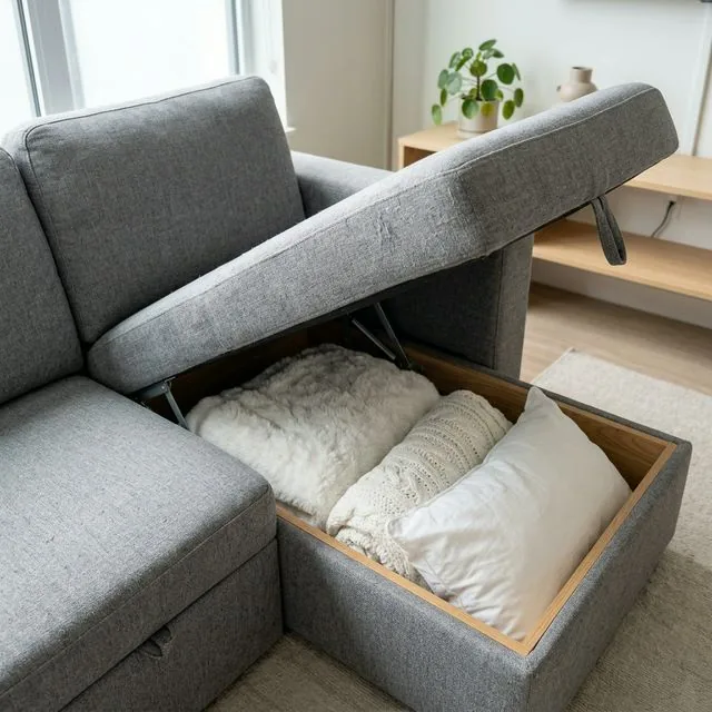 multifunctional sofa bed storage studio apartment
