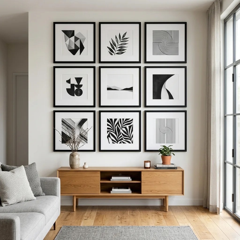 Renter Friendly Wall Decor: 20 No-Drill Ideas That Work (2026) 2 renter friendly wall decor grid