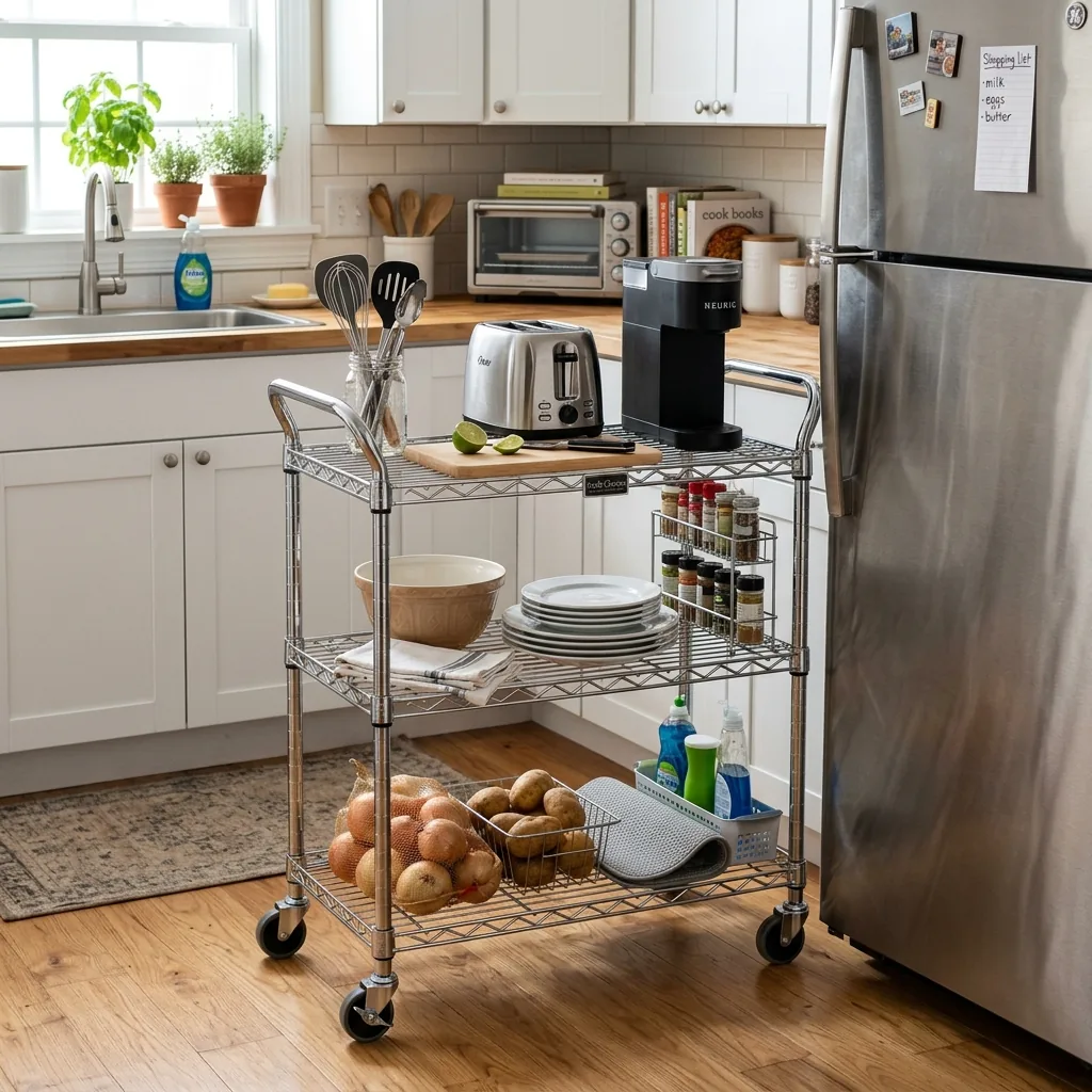 rolling kitchen island budget seville classics